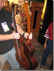 LAG Flip Guitar - one side steel string, other side nylon