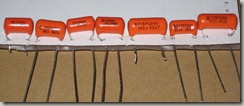 Orange Drop capacitors from 1000pf to .047uF