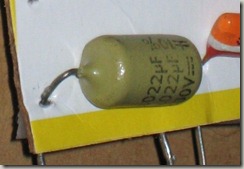 /Phillips Mustard polyester foil/film capacitor 