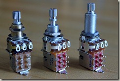 Bourns PDB183-GTR01-504A2, Gibson PPAT520, AllParts EP 4286-000 long shaft