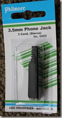 3.5mm female phone jack for headphones