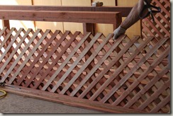 Preparing the lattice panels and 1x1's
