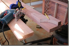 Tracing the curve onto the headers