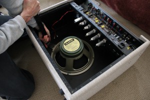 Vox AC15HW1 Disassembly - Use a utility bar to gently pry the speaker free Vox AC15HW1 Disassembly - Use a utility bar to gently pry the speaker free