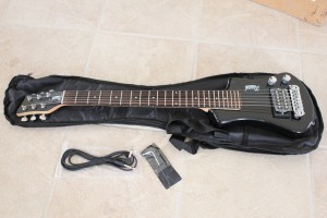 Ktone Travel Guitar- Ultra cheap gig bag, cord and wrench included