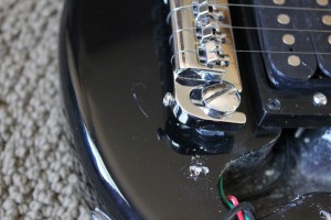 Ktone Travel Guitar- Scratched finish and misdrilled holes