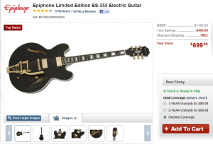 Epiphone ES-355 at $699