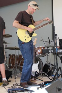 Setting up for the gig Setting up for the gig