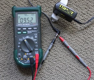 Measuring 1 Spot 9V power supply