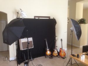 Three Les Pauls Video Shoot