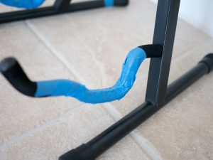 OnStage guitar stand with blue tape OnStage guitar stand with blue tape