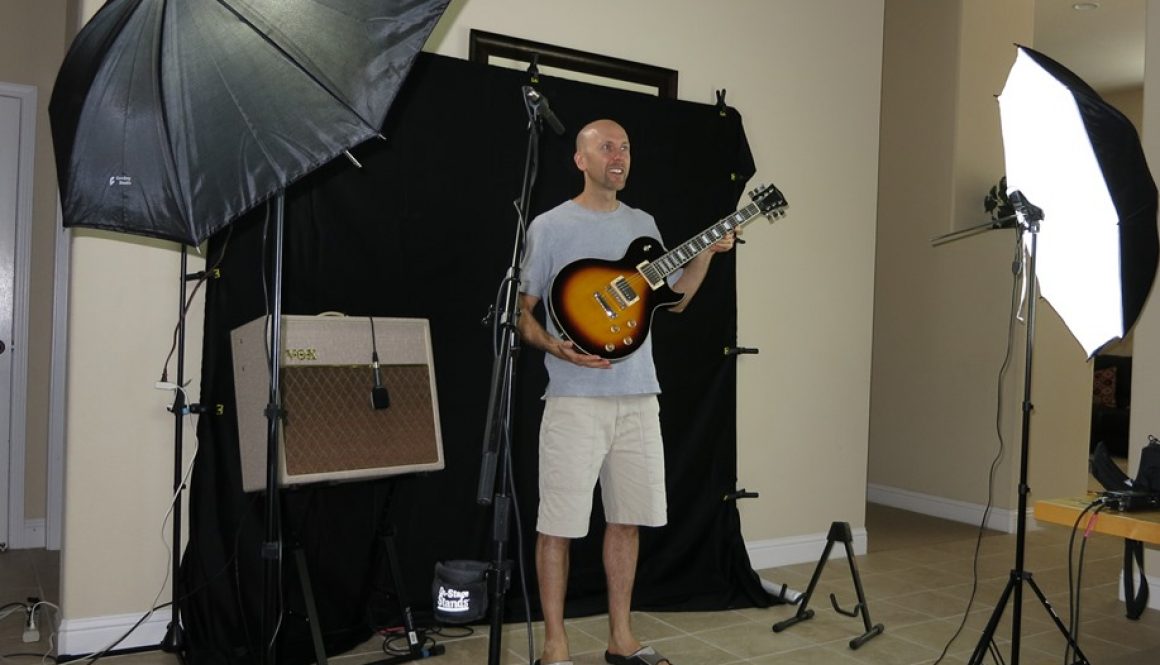 Three Les Pauls Video Shoot