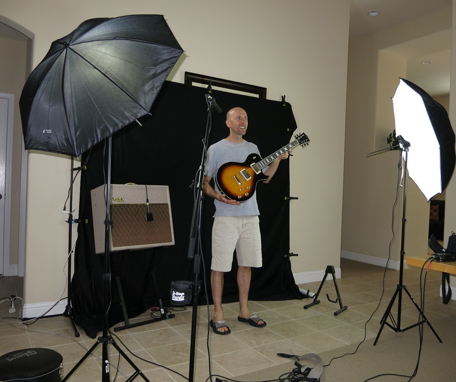 Three Les Pauls Video Shoot