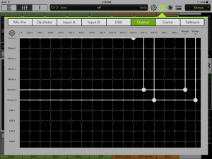 DL32R Output Routing For Monitor