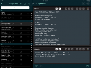 Set List Maker Song Lyrics & Chords