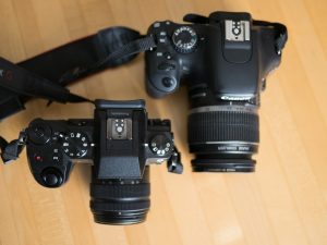 Panasonic G7 and Canon T2i Panasonic G7 and Canon T2i