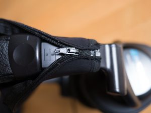 Sony Headphone Neoprene Headband Pouch Zipper Start