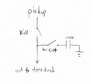 Kill/On/Treble Cut Circuit
