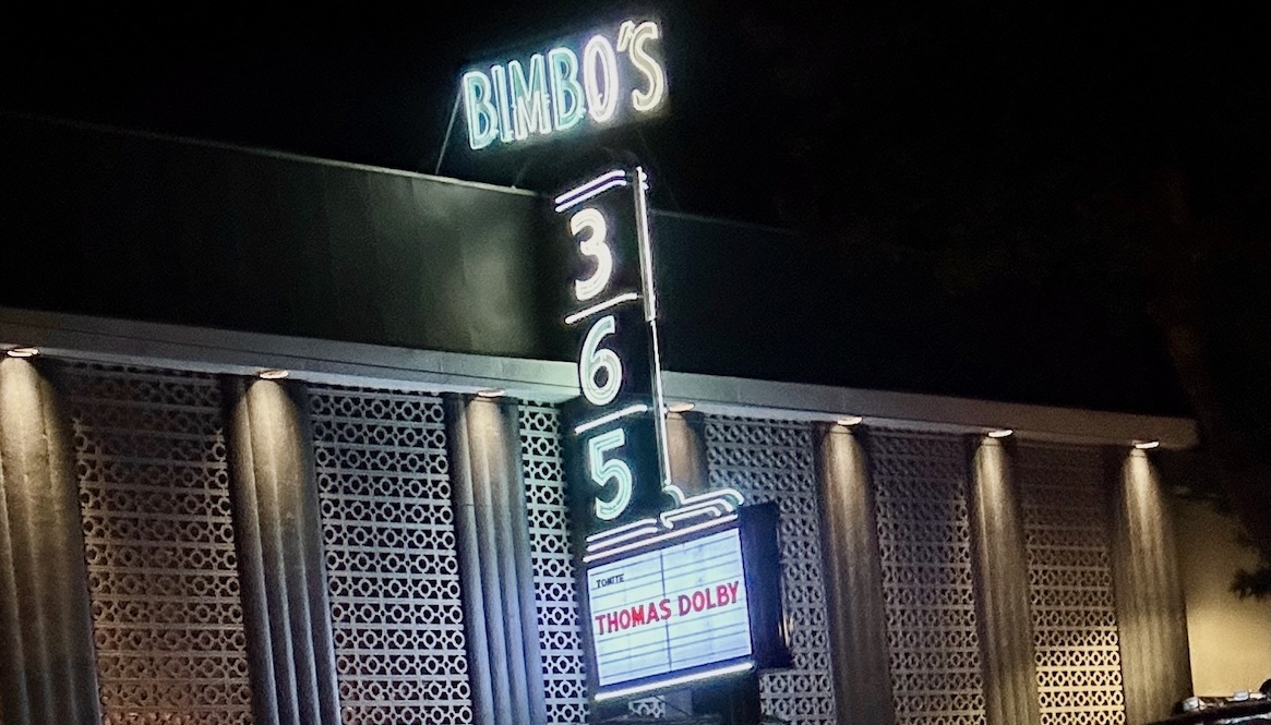 Thomas Dolby at Bimbos 365 on Nov 21, 2025